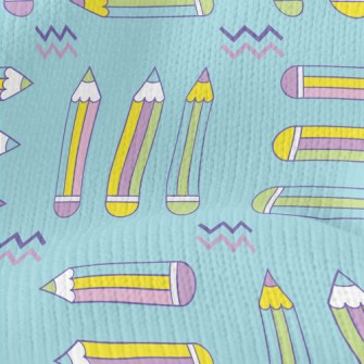 Fluorescent Pink Pencil Stretch Jersey