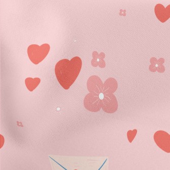 Envelope With Love Words Lightweight Cotton Poplin