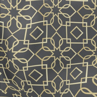 Gold Edge Lines Lightweight Cotton Poplin
