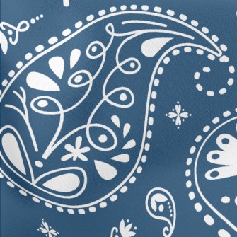 Classic Style Paisley Flower Lightweight Cotton Poplin