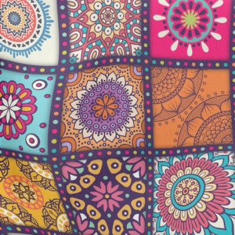 Lattice Wheal Flower Lightweight Cotton Poplin