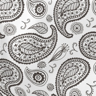 Simple Style Paisley Flower Lightweight Cotton Poplin