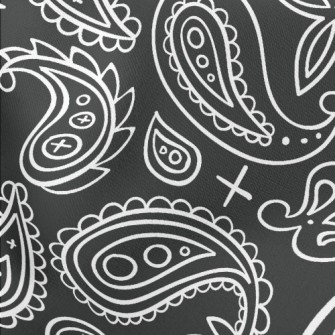 Simple Cute Paisley Flower Lightweight Cotton Poplin