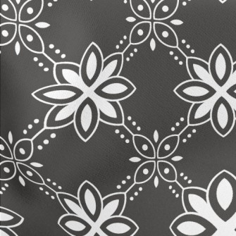 Dark Color Group Flowers Lightweight Cotton Poplin
