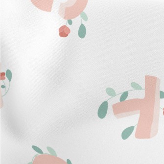 Uppercase English Letters Lightweight Cotton Poplin