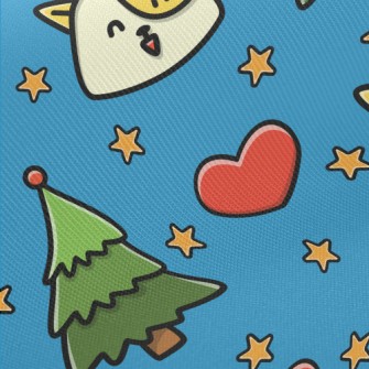 Dogs Have A Happy Christmas Midweight Cotton Poplin