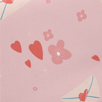 Envelope With Love Words Midweight Cotton Poplin