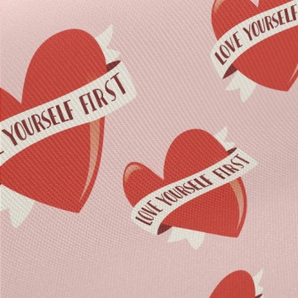 Love Yourself First Midweight Cotton Poplin