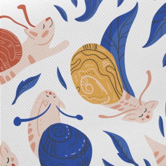 Cat Disguised As Snail Midweight Cotton Poplin