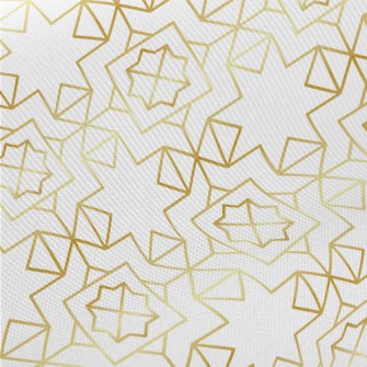 Gold Edge Lines Midweight Cotton Poplin
