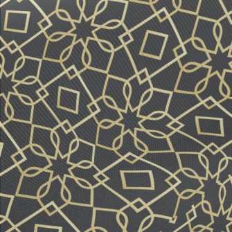 Gold Edge Lines Midweight Cotton Poplin