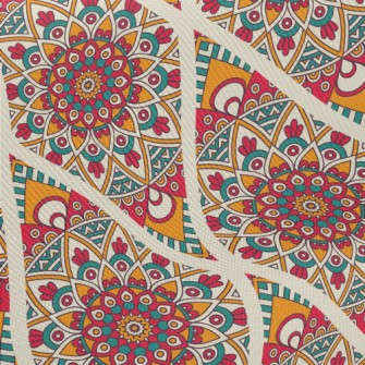 Mysterious Damask Midweight Cotton Poplin
