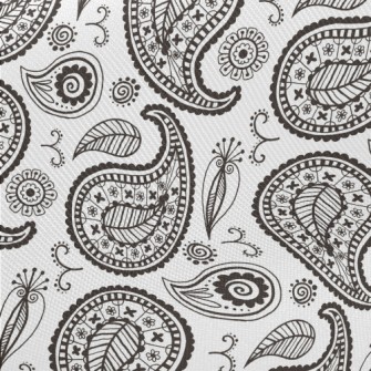 Simple Style Paisley Flower Midweight Cotton Poplin