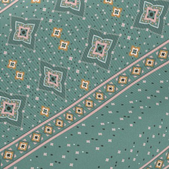 Ethnic Style Ribbon Midweight Cotton Poplin