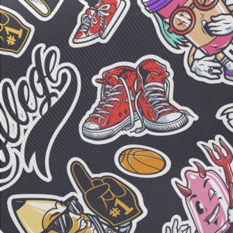 Hip Hop Stationery Doll Midweight Cotton Poplin