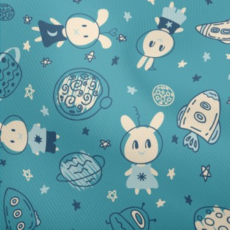 Hand Drawn Rabbit In Space Dobby