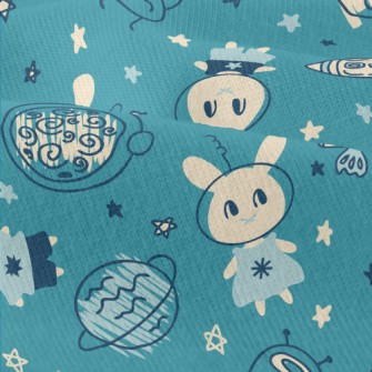 Hand Drawn Rabbit In Space Modern Jersey