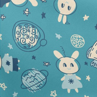 Hand Drawn Rabbit In Space Pongee