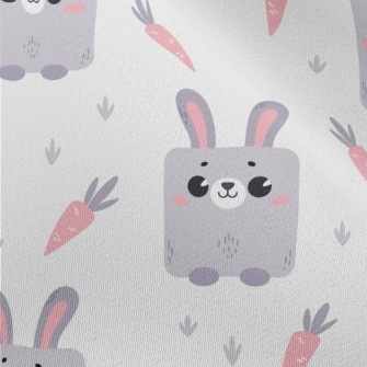 Cute Cube Rabbit Chiffon