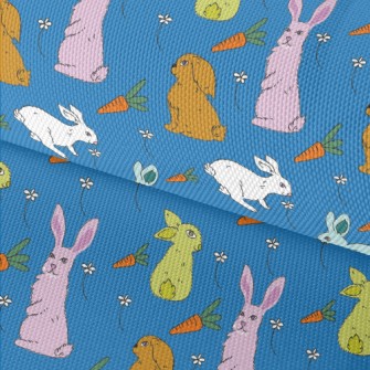 Hand Drawn Rabbit And Carrot D Waterproof Oxford