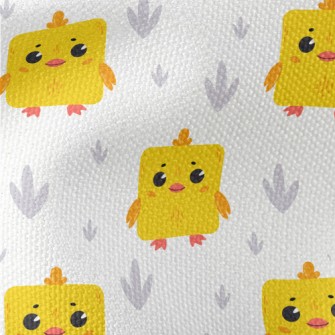Yellow Cube Chicken Waterproof Canvas