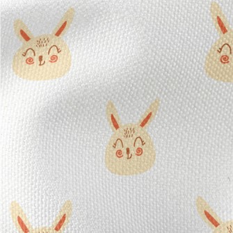 Hand Drawn Cute Blush Rabbit Waterproof Canvas