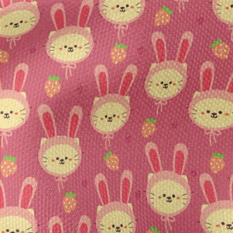 Cat In Rabbit Ear Hat Waterproof Canvas