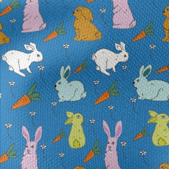 Hand Drawn Rabbit And Carrot D Waterproof Canvas