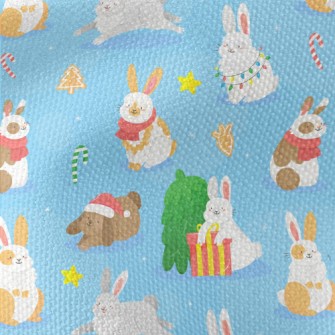 Bunny Christmas Party Waterproof Canvas