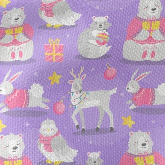 Cute Animals Opening Gifts Waterproof Canvas