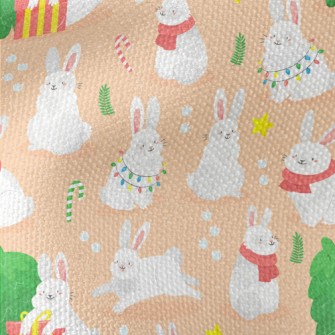 Pet Bunny Opening Presents Waterproof Canvas