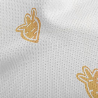 Carrot Shaped Cookies Athletic Mesh Flat Back