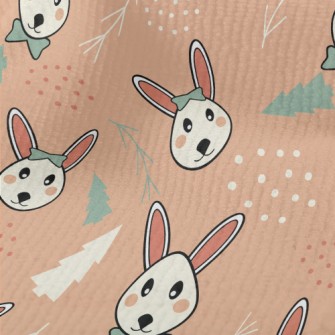 Rabbit And Christmas Tree Terry