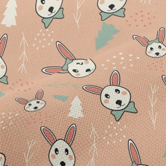 Rabbit And Christmas Tree Performance Linen