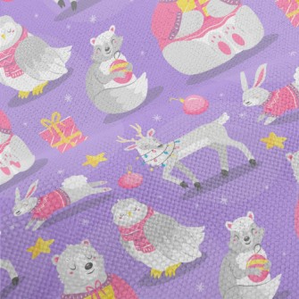Cute Animals Opening Gifts Performance Linen