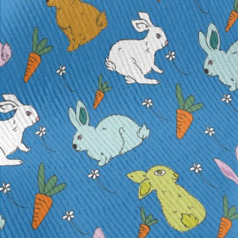 Hand Drawn Rabbit And Carrot D Standard Corduroy
