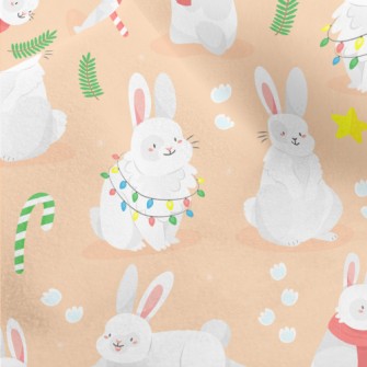 Pet Bunny Opening Presents Micro Fleece