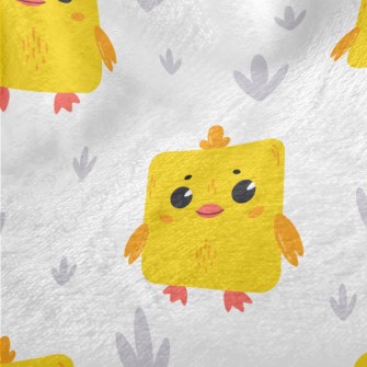 Yellow Cube Chicken Minky