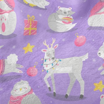 Cute Animals Opening Gifts Minky