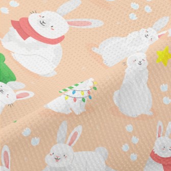 Pet Bunny Opening Presents Piqué