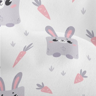 Cute Cube Rabbit Lightweight Performance Linen