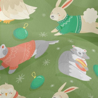 Christmas Party Animals Lightweight Performance Linen