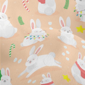 Pet Bunny Opening Presents Lightweight Performance Linen