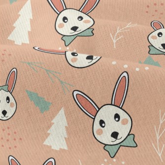Rabbit And Christmas Tree Modern Jersey