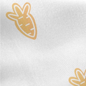 Carrot Shaped Cookies Jersey Backed Fleece