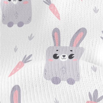 Cute Cube Rabbit Stretch Jersey