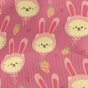 Cat In Rabbit Ear Hat Stretch Jersey