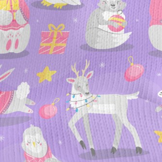 Cute Animals Opening Gifts Stretch Jersey
