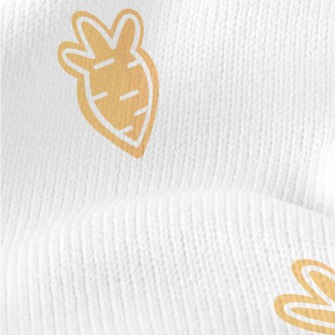 Carrot Shaped Cookies Stretch Jersey
