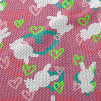 Colorful Love Graffiti And Rab Birdseye Piqué